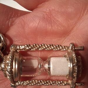 Vintage Hourglass Charm Bracelet